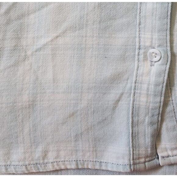 Cloth & Stone Anthropologie Blue Plaid Shirt Dress with Belt Size S - Picture 11 of 13